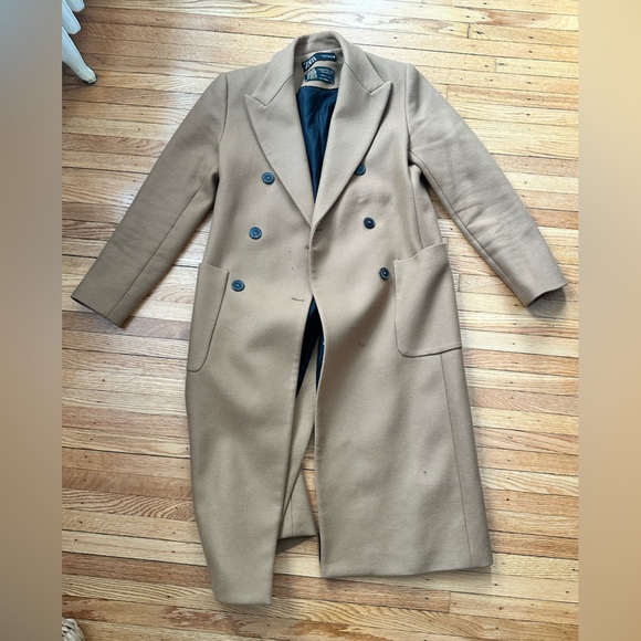 Zara Jackets & Blazers - Zara Wool Blend Coat - Tan - Size M